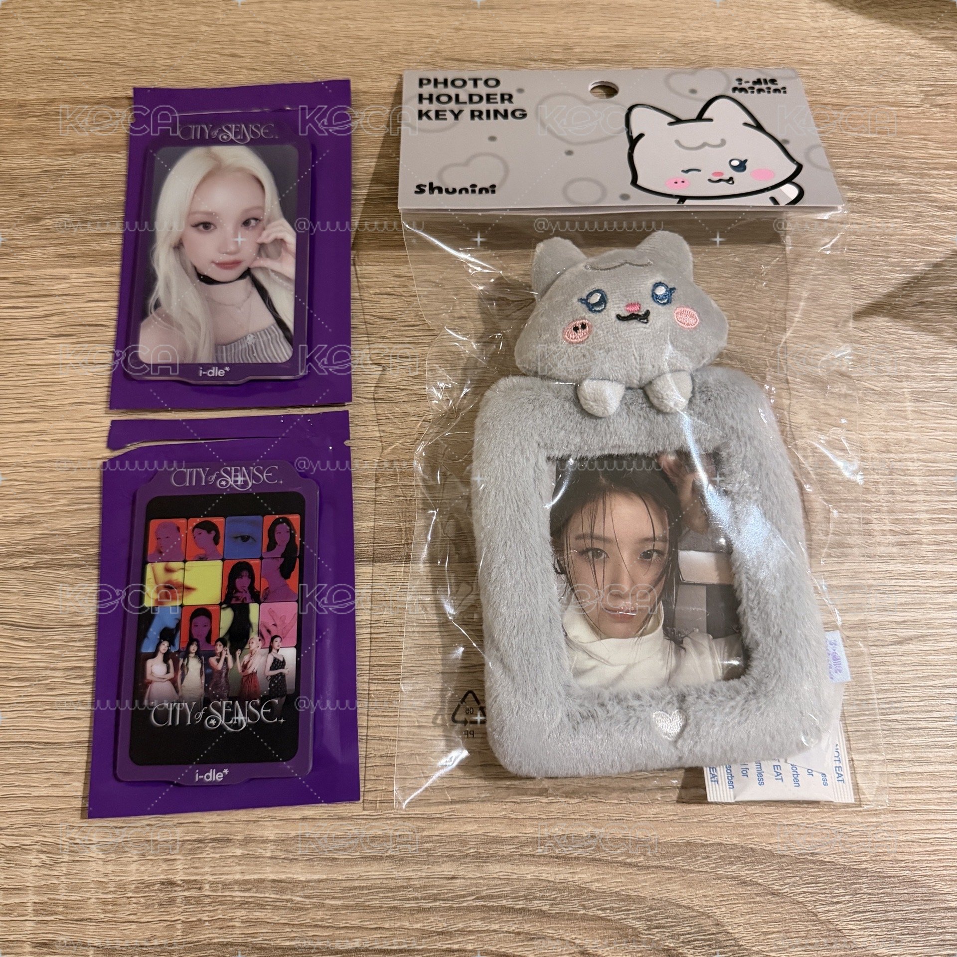 i-dle 展覽磁鐵盲包+minini 刷毛絨卡套 含卡未拆