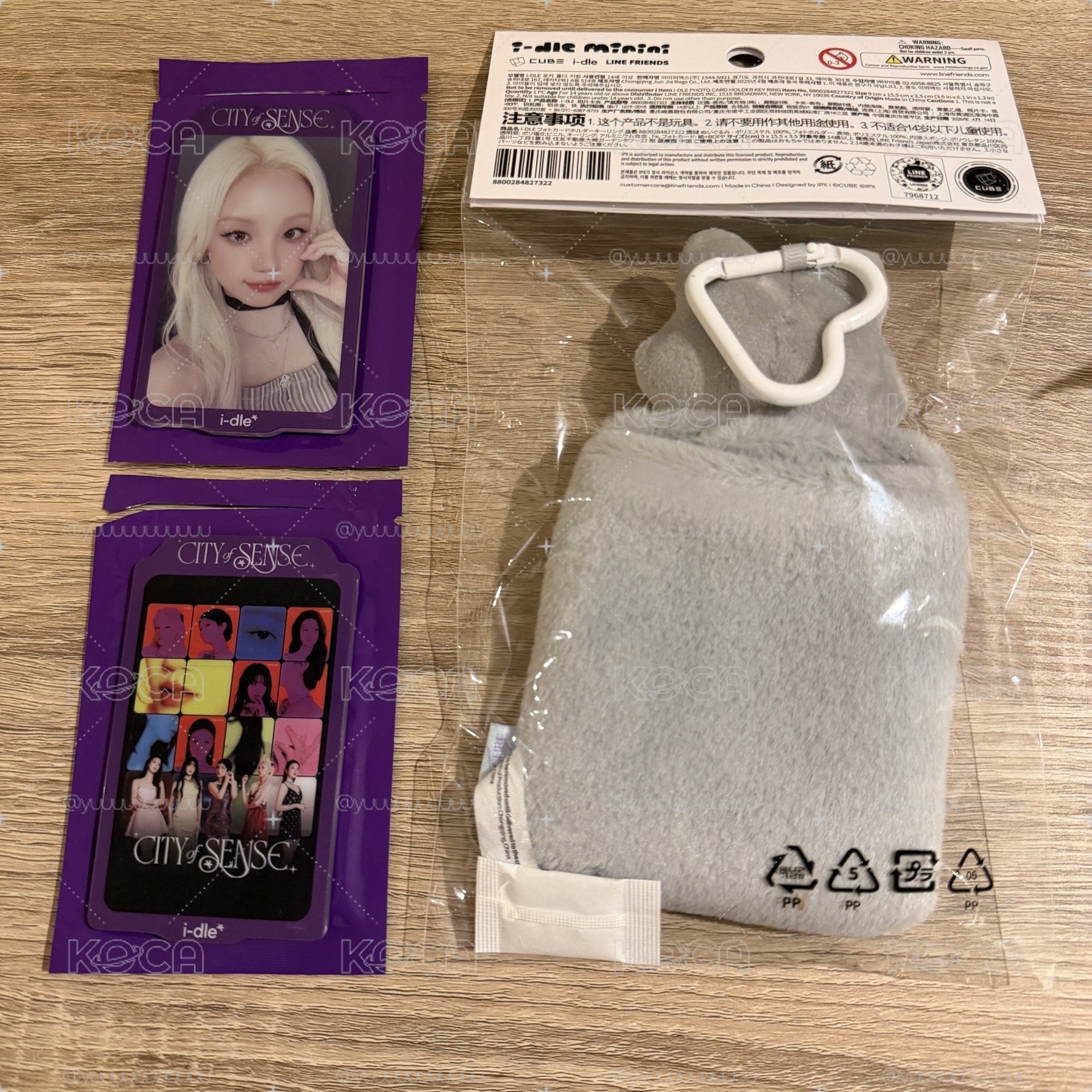 i-dle 展覽磁鐵盲包+minini 刷毛絨卡套 含卡未拆