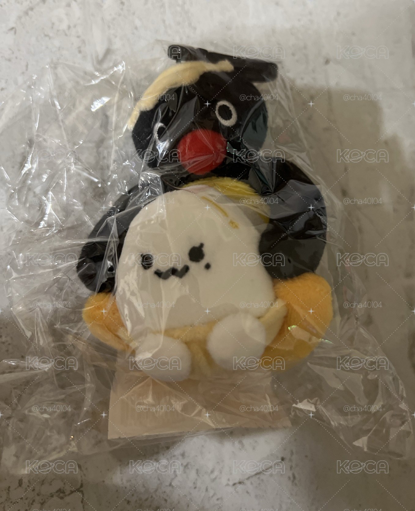 (全新未拆）PINGU聯名快閃 吊娃 企鵝抱太蛋