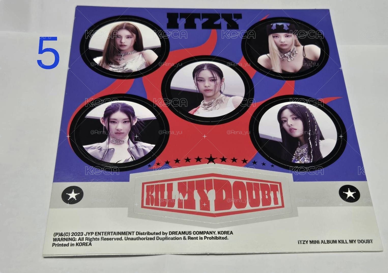 KILL MY DOUBT 專輯 圓卡