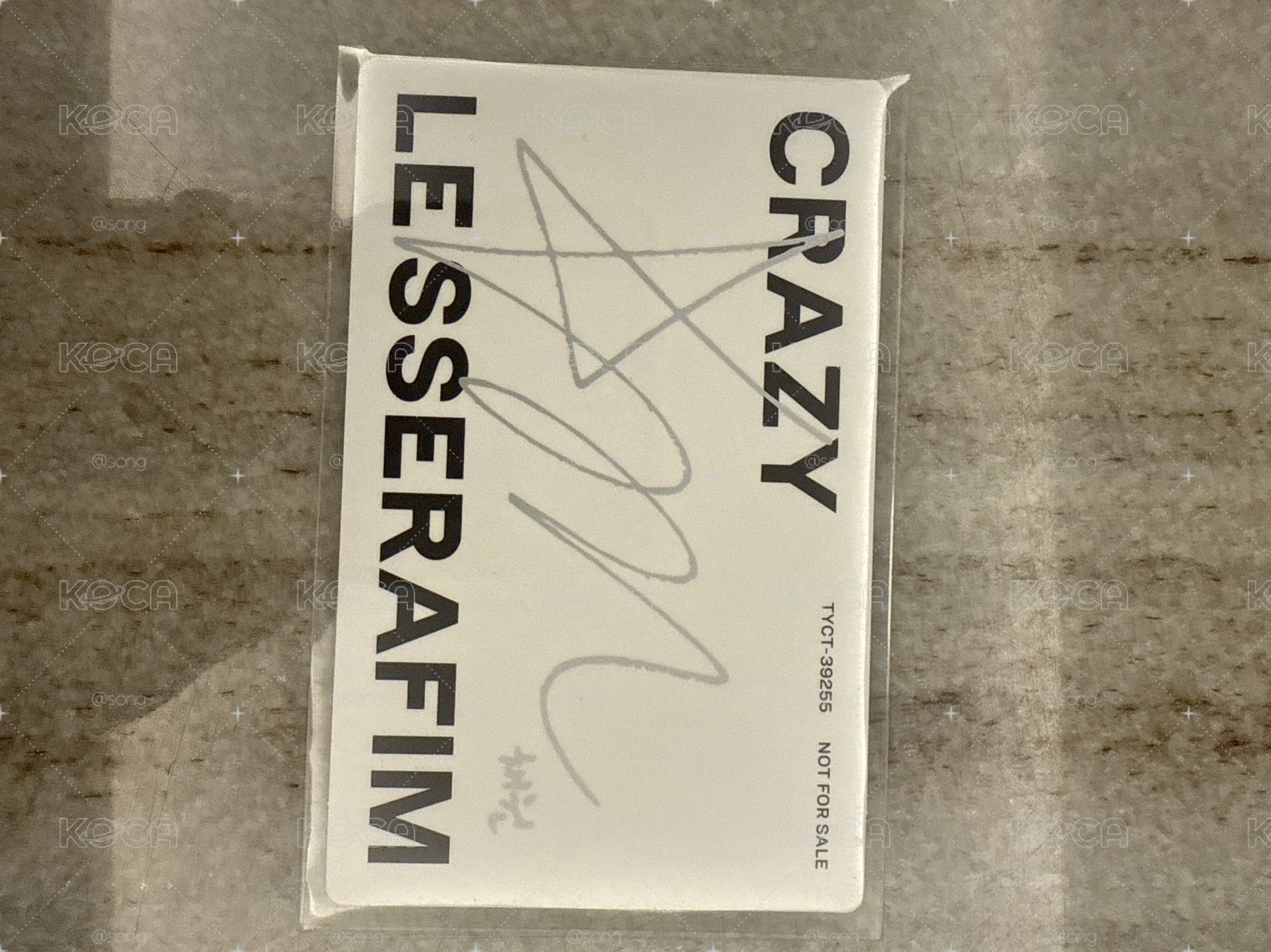 CRAZY JP 專輯卡 單封印簽