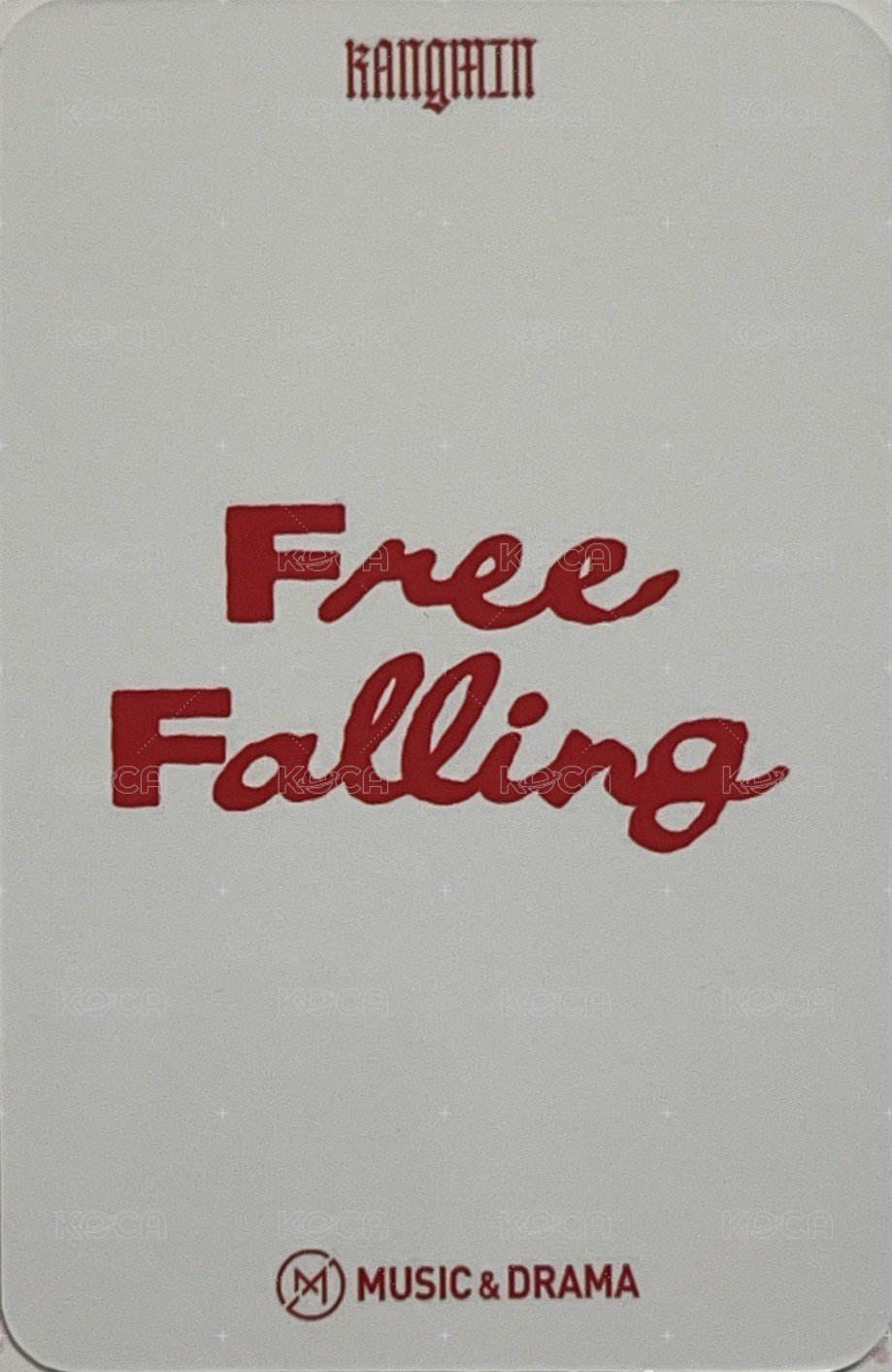 Free Falling md 線上 簽售卡 糖葫蘆ver. 背面