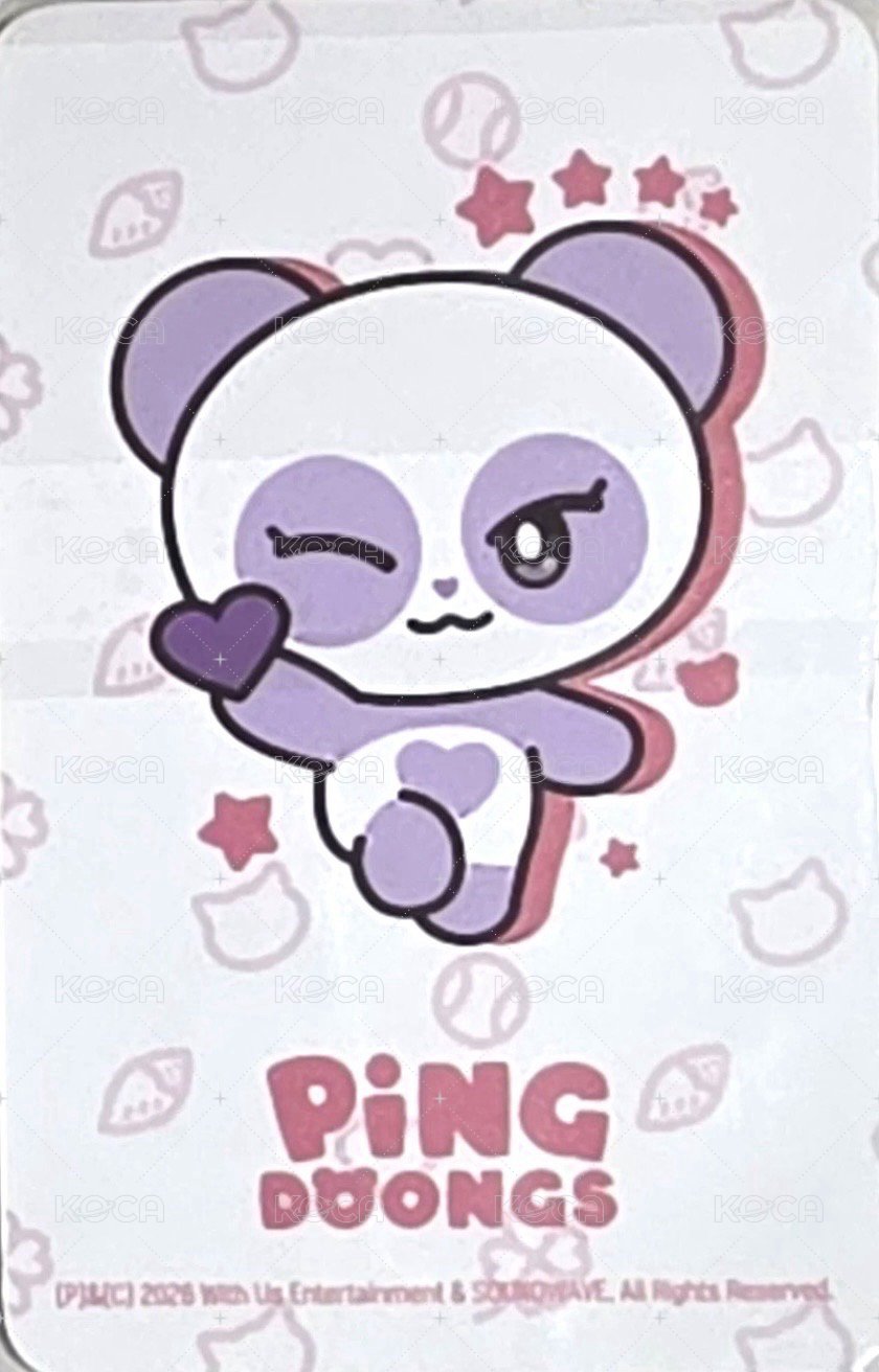 8巡 JOODOONG 周邊卡  背面
