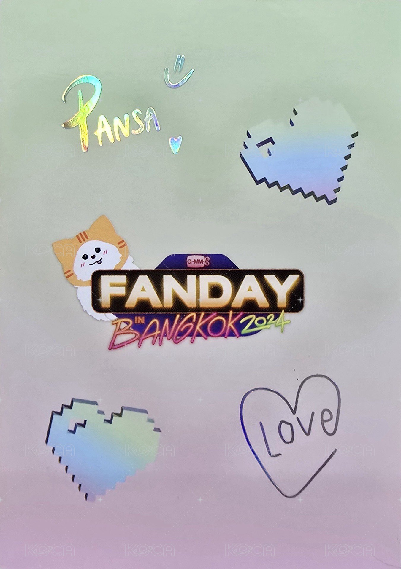 2024 Fanday-MILKLOVE 抽選卡  背面