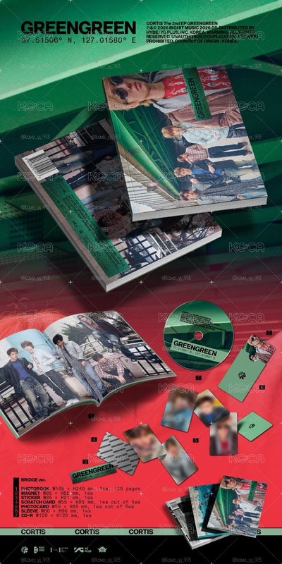 LD 1.0 預購 CORTIS The 2nd EP［GREENGREEN］PB專 wvs global通路