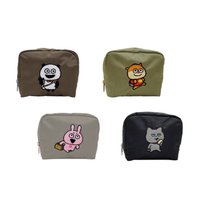 灰貓刺繡迷你收納包
