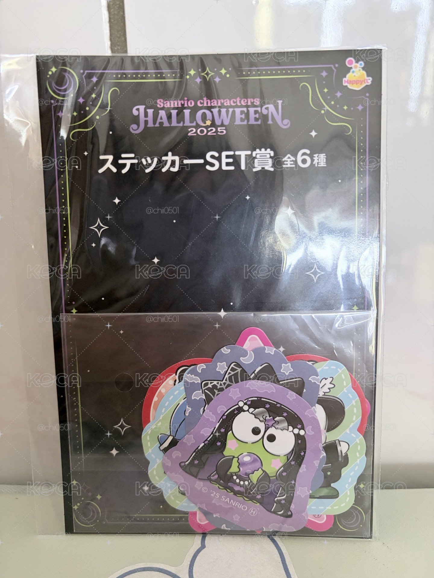 三麗鷗萬聖節一番賞 H賞：貼紙組 全6種