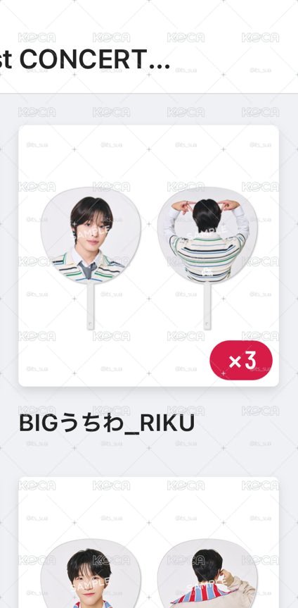 Riku全新未拆大扇1隻