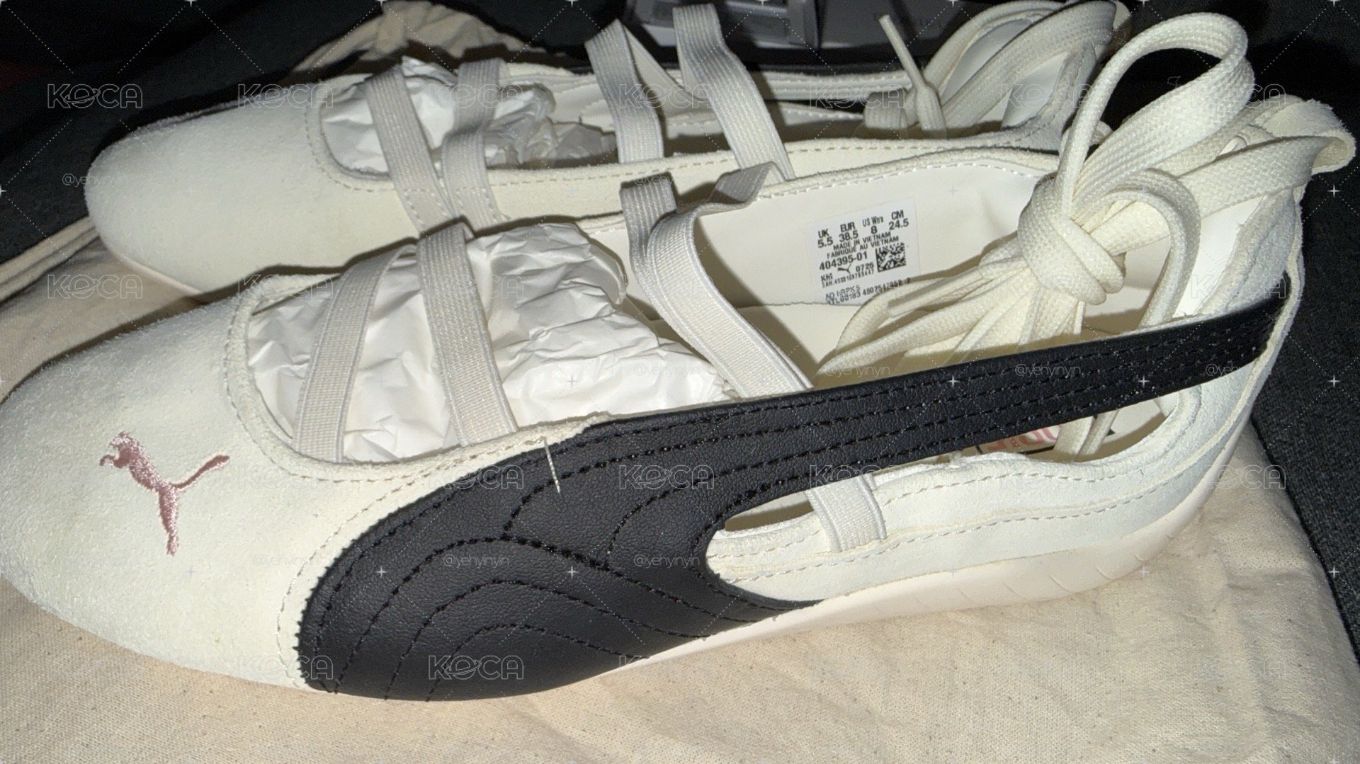 ROSÉ X PUMA SPEEDCAT BALLET 奶油黑 芭蕾舞鞋 24.5