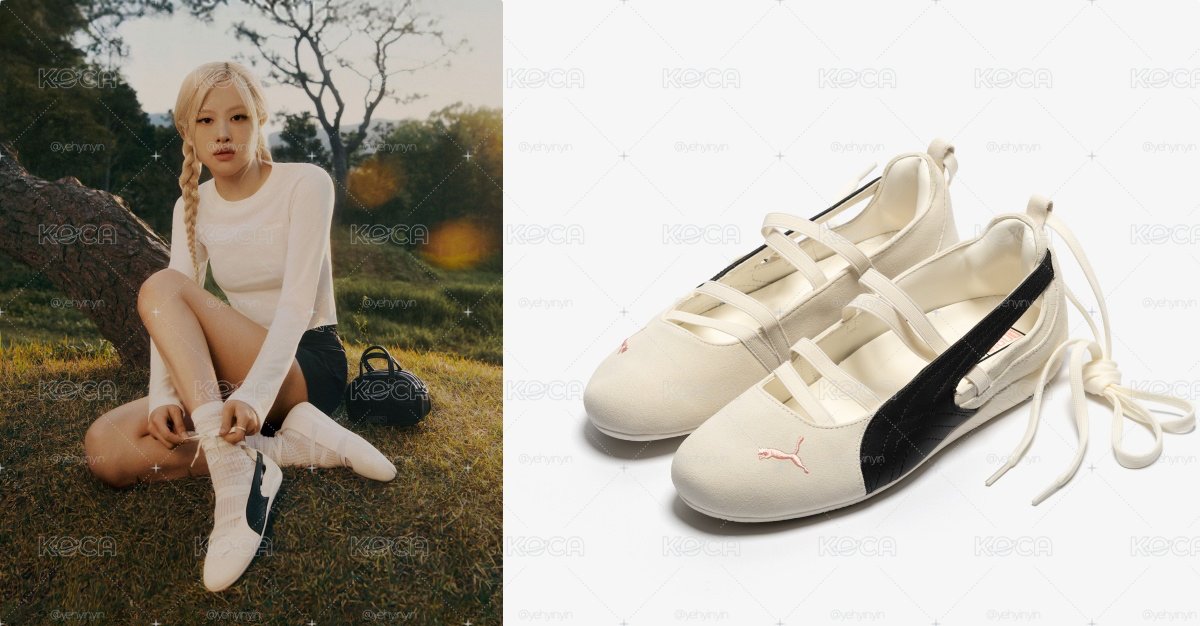 ROSÉ X PUMA SPEEDCAT BALLET 奶油黑 芭蕾舞鞋 24.5