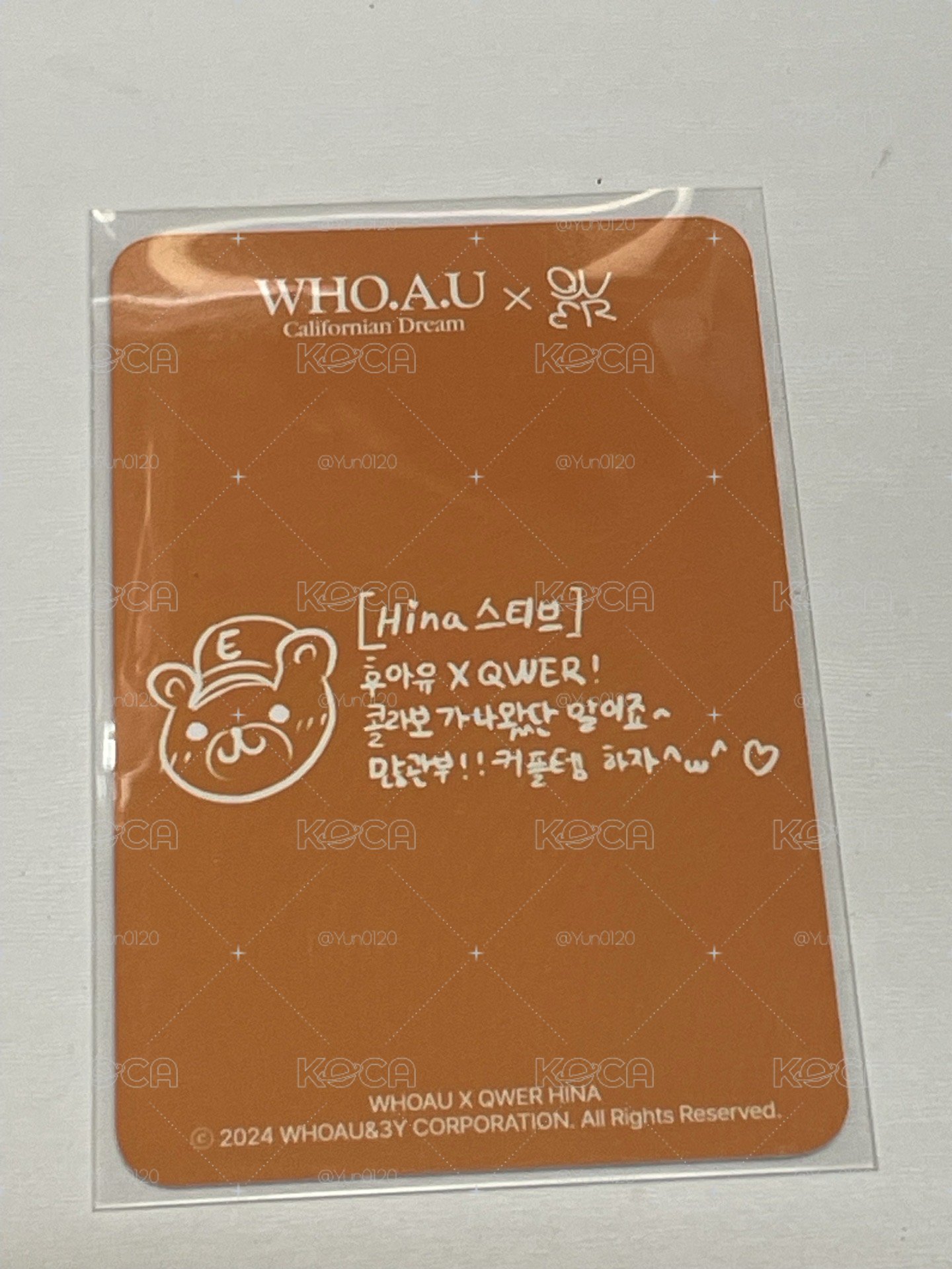 WHO.A.U 滿額卡 