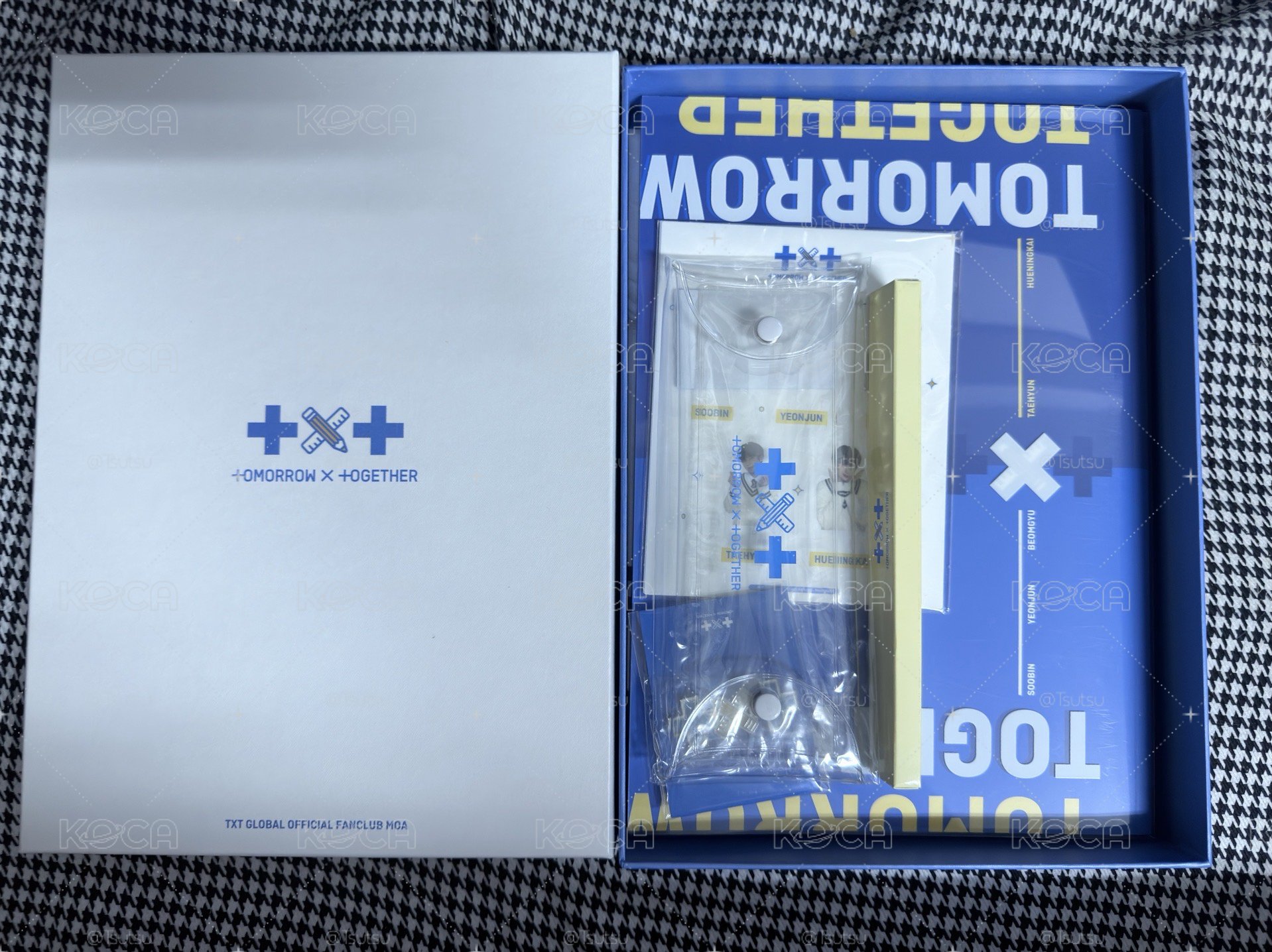 （現貨）TXT 一期會員禮 海報 筆袋 徽章