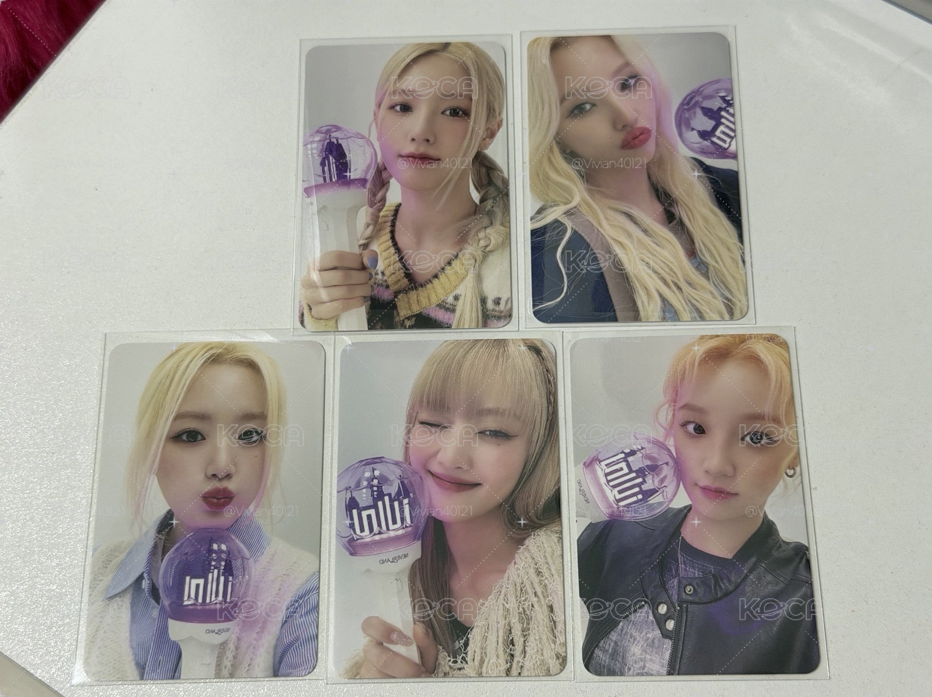 i-dle 二代手燈 手燈包卡 一組5張
