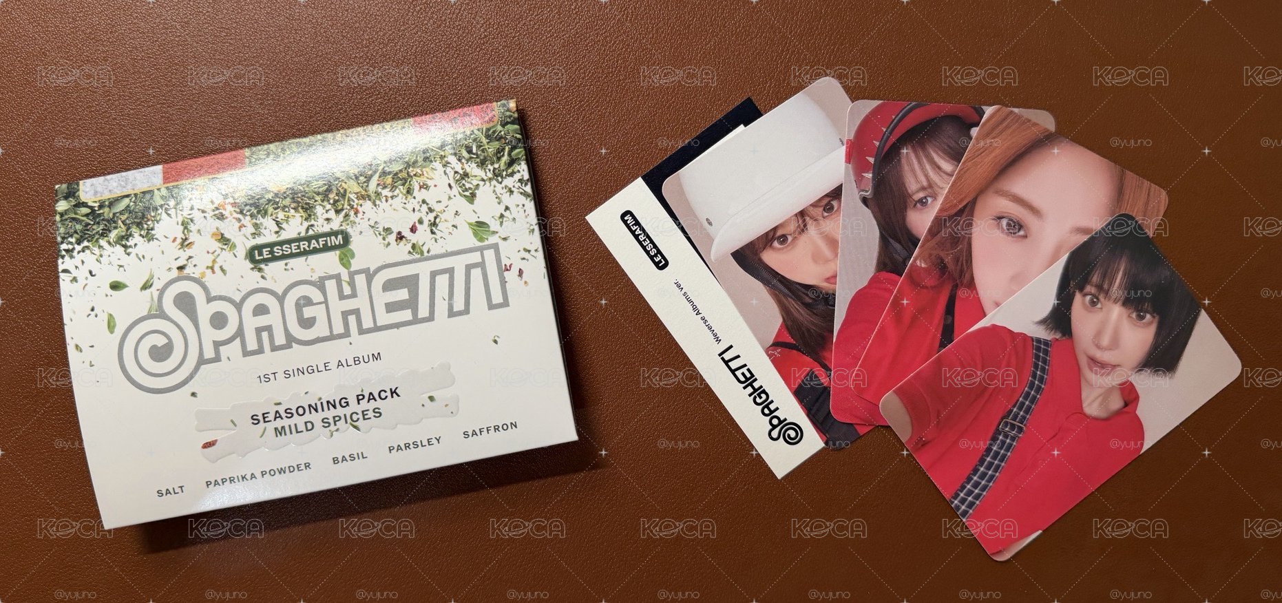 SPAGHETTI 電子專 Weverse Albums ver.（黑+白）無葉卡