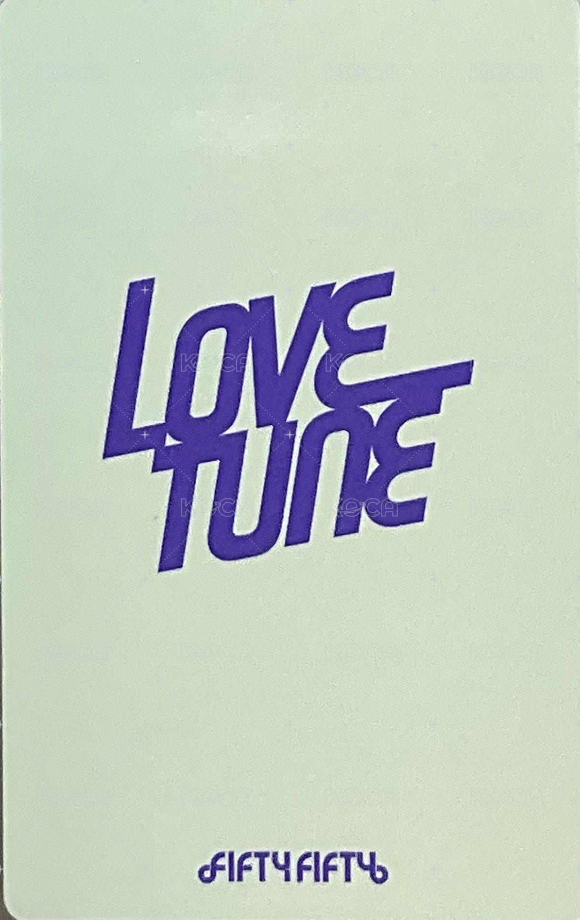 Love Tune 團卡 專輯卡  背面