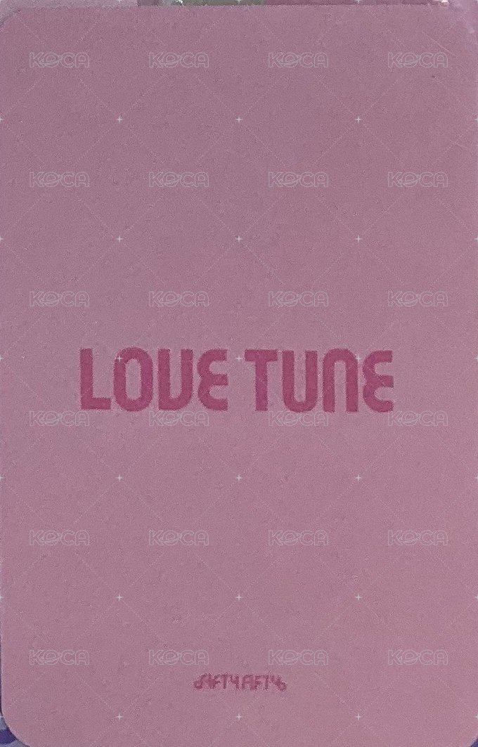 Love Tune 音樂銀行 打歌卡  背面