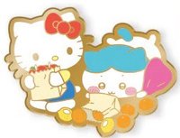 吉伊卡哇x三麗鷗 超市系列 金屬 徽章 小八 Kitty