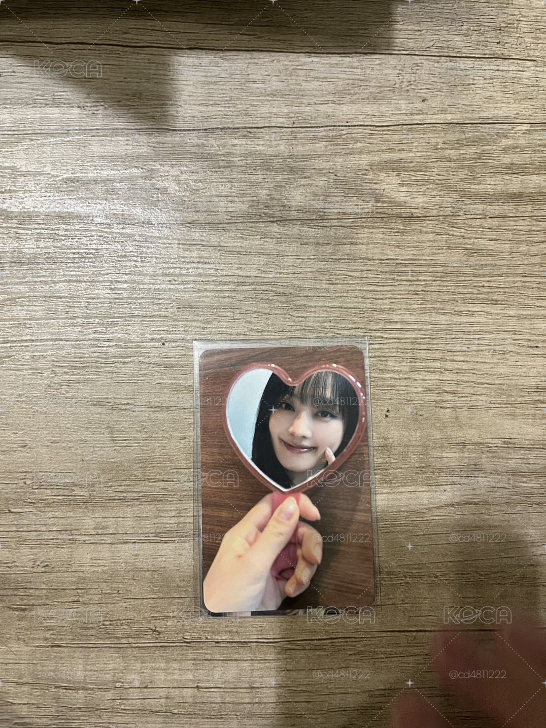 We are k4 簽售卡 愛心鏡子