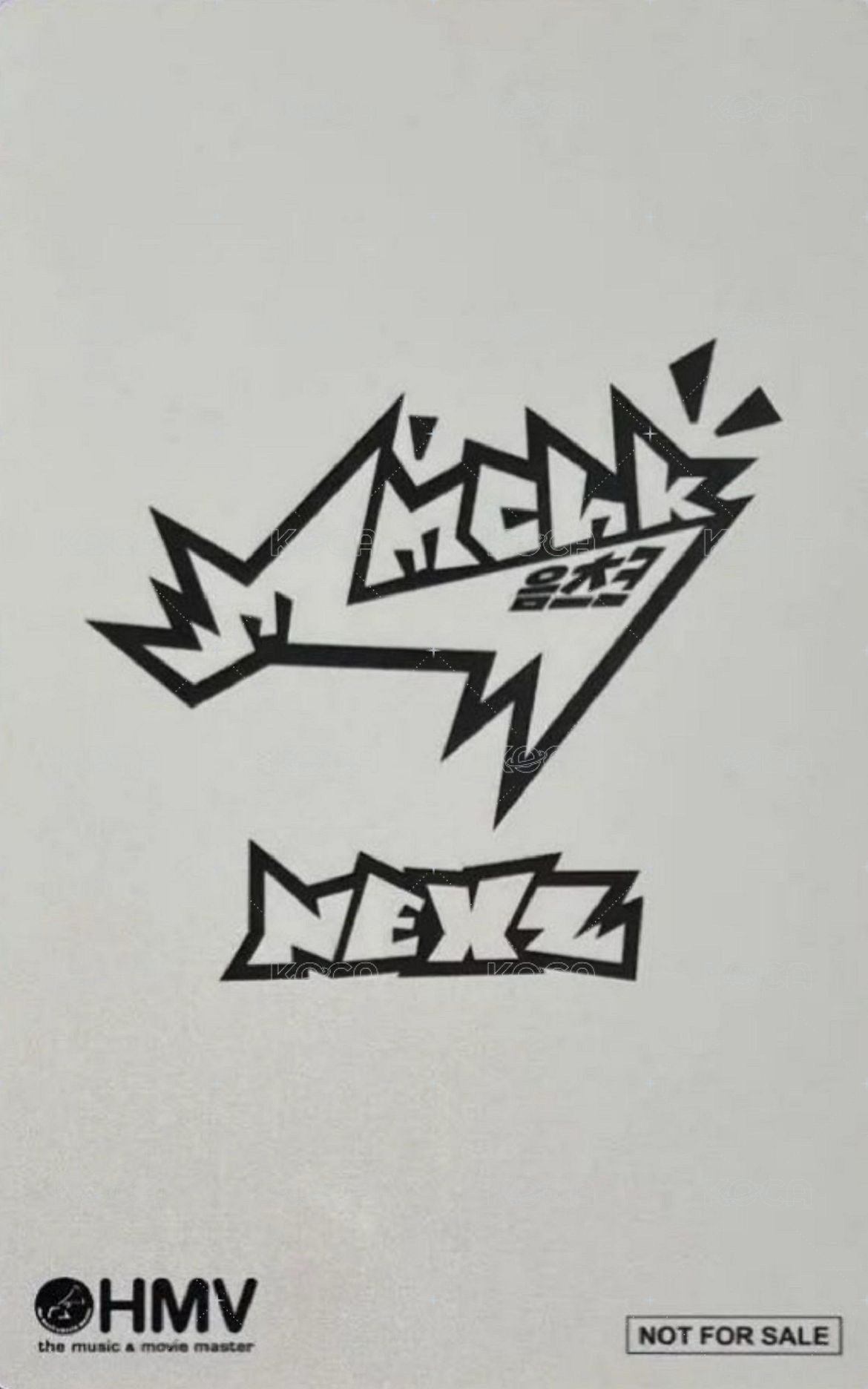 Mmchk hmv 幸運卡  背面