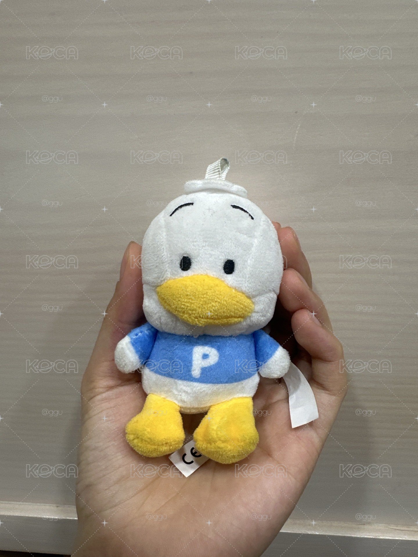 三麗鷗 貝克鴨 愛心扣吊飾