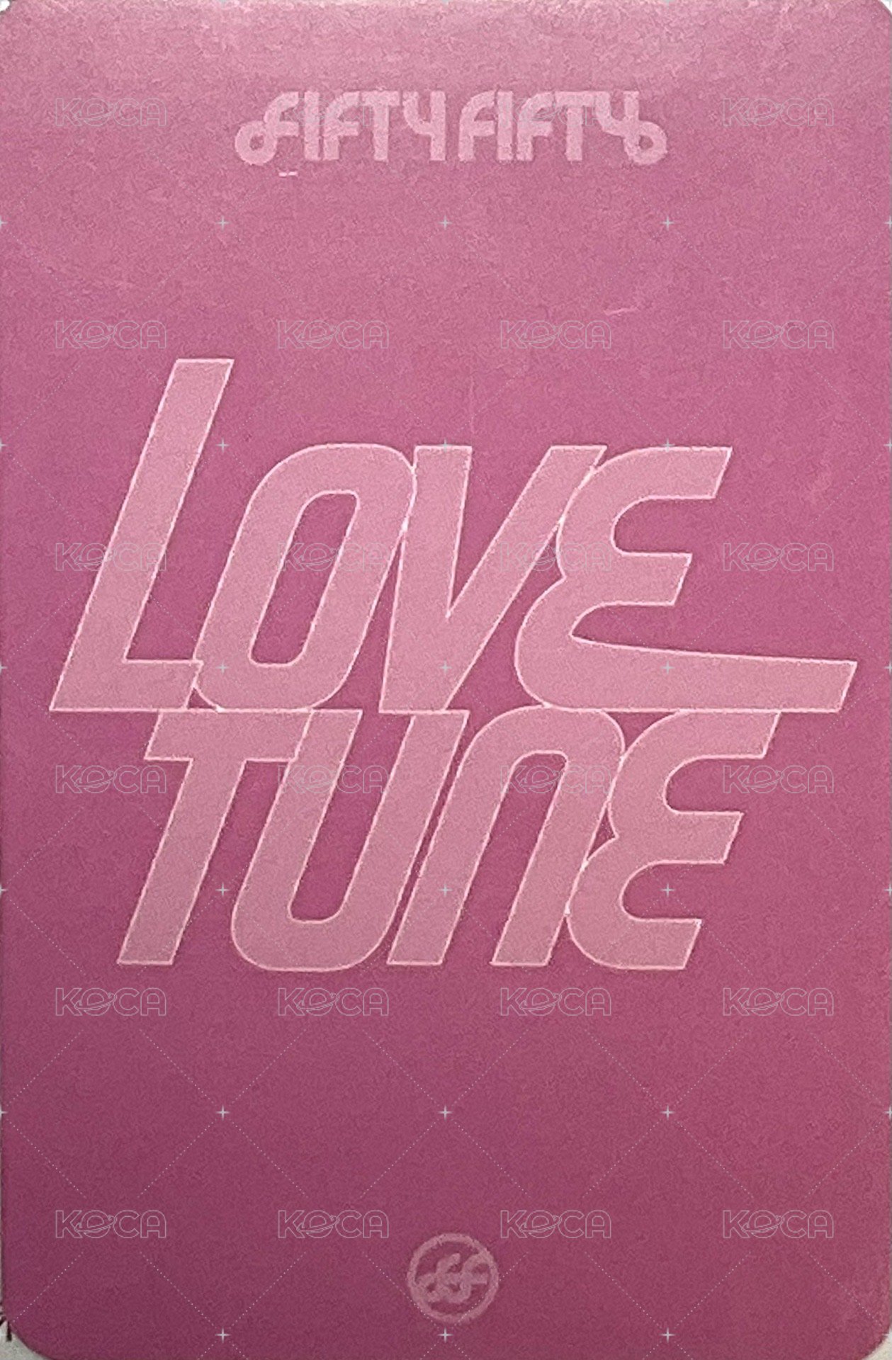 Love Tune kstarhit 3.0 特典卡 三麗鷗ok蹦 背面