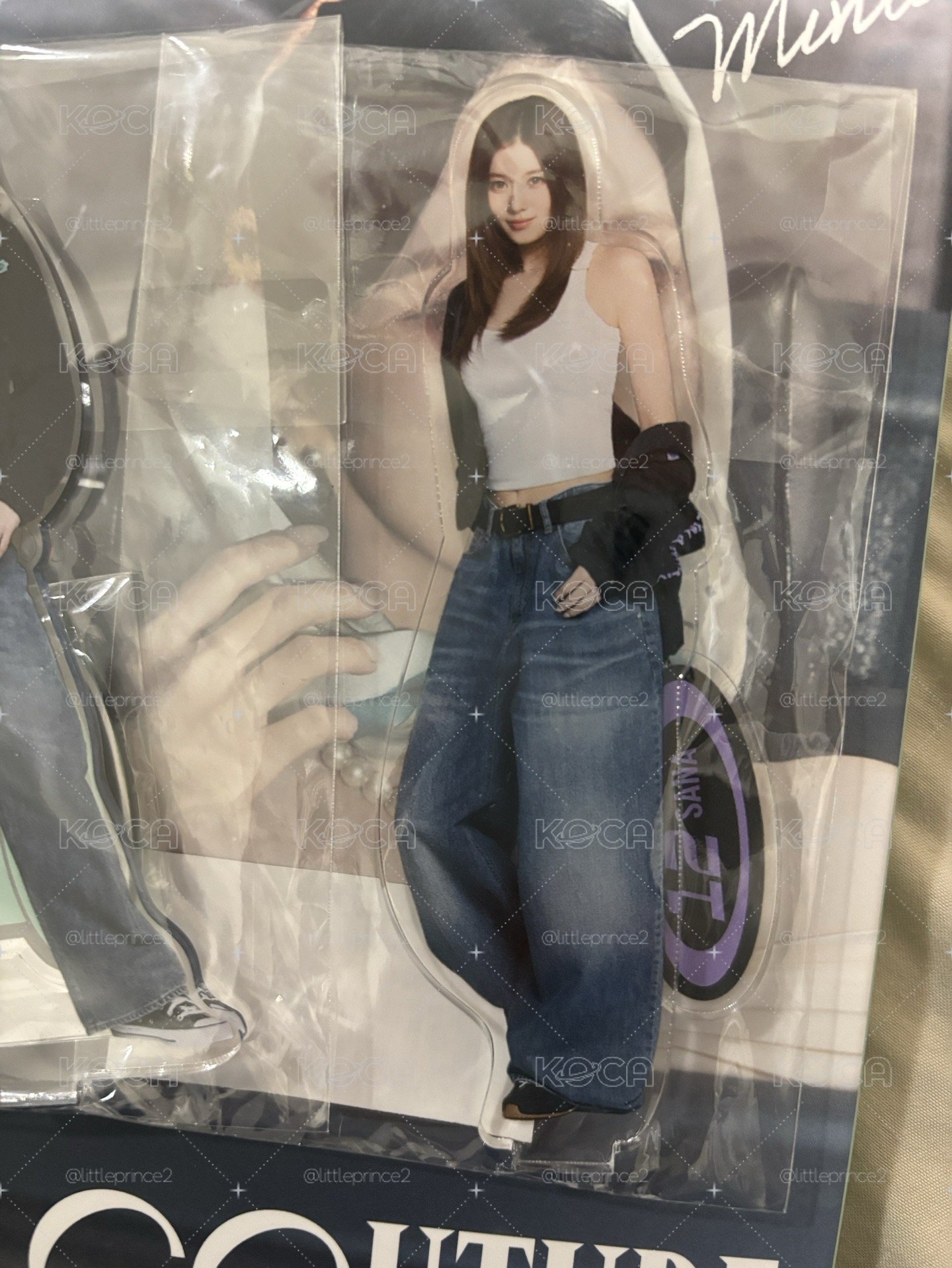 TWICE 紗南豆 確認款 立牌 紗瑜王扇
