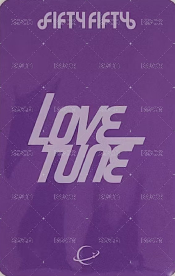 Love Tune Green Universe Music 簽售卡  背面