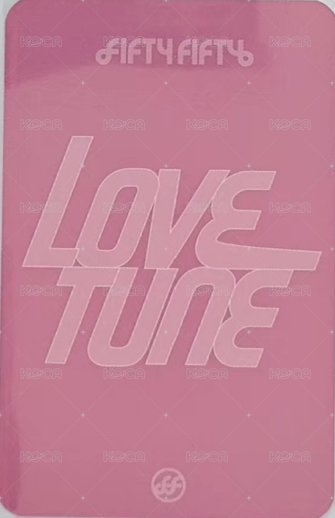 Love Tune kstarhit 特典卡  背面
