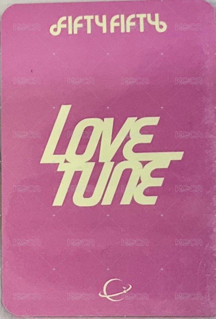 Love Tune Green Universe Music 簽售卡 貓爪 背面