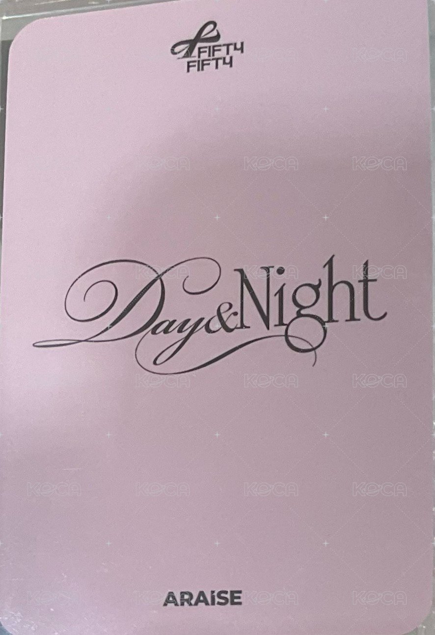 Day & Night AR 簽售卡 比七 背面