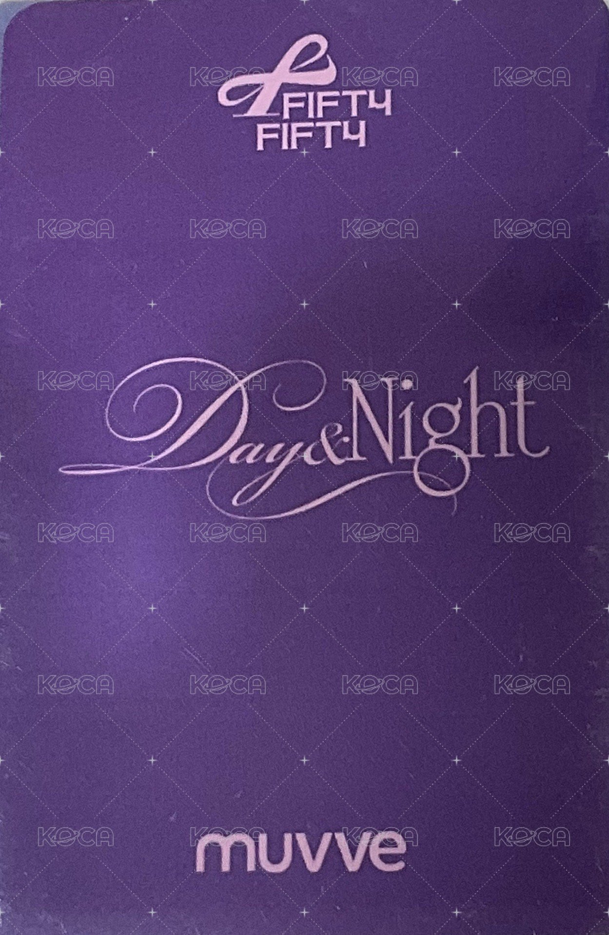 Day & Night mu 簽售卡 戳臉 背面