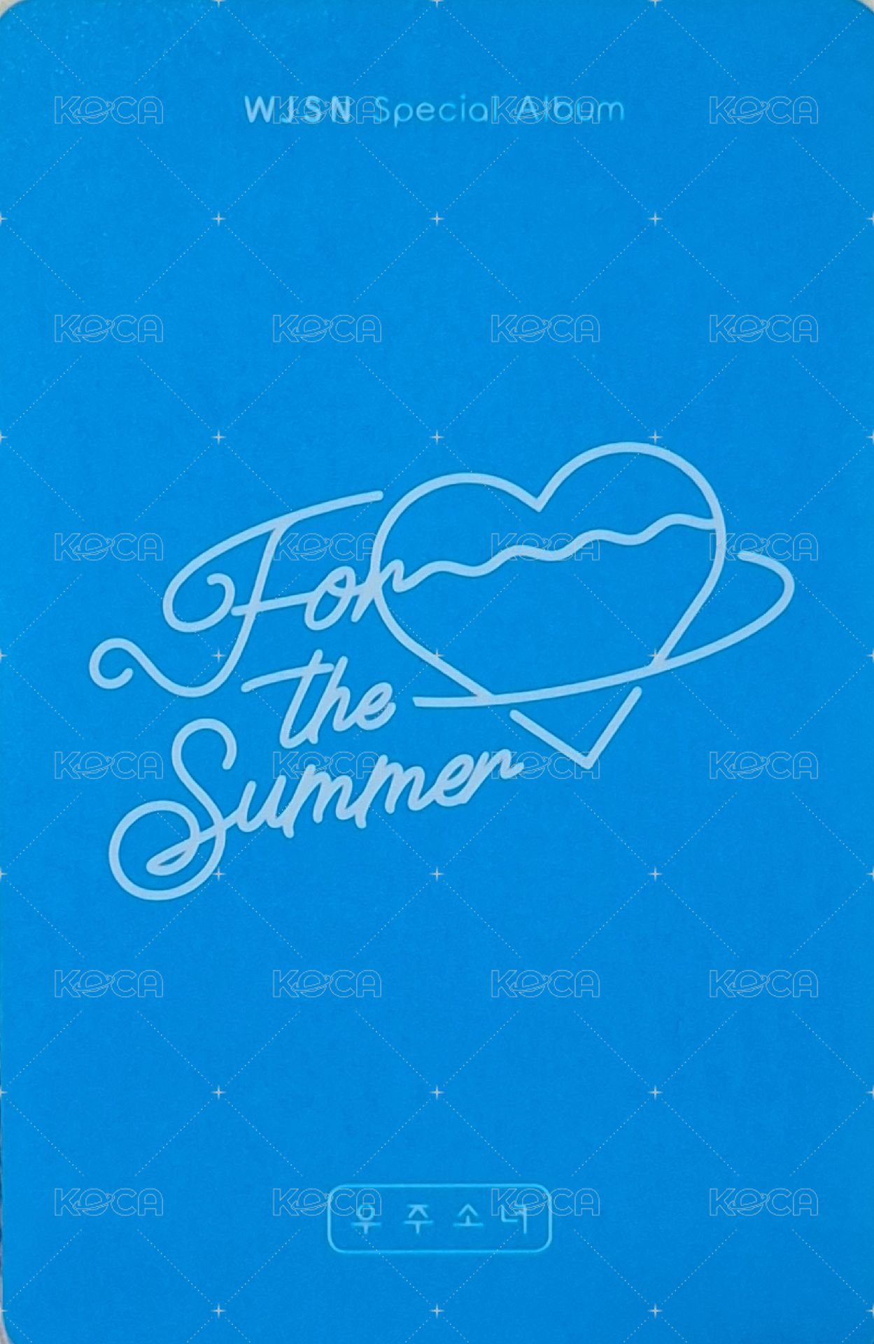 For the Summer 藍版 專輯卡  背面