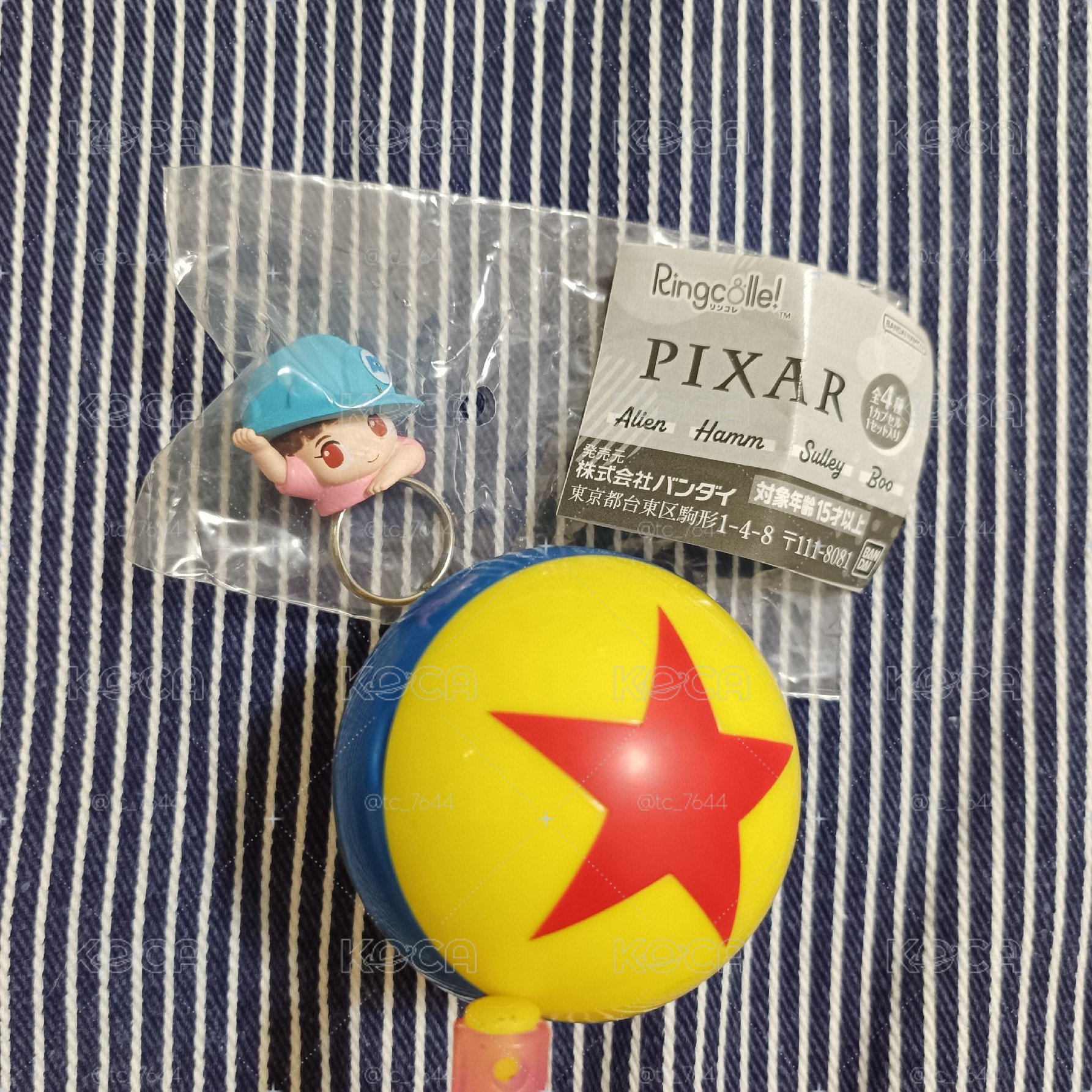 ガシャポン Ringcolle! PIXAR 環保扭蛋 戒指 阿布