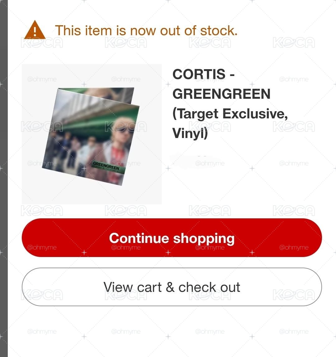 官網已缺貨 target vinyl 黑膠 有target獨家特典