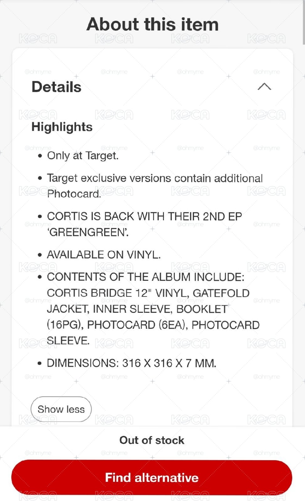 官網已缺貨 target vinyl 黑膠 有target獨家特典
