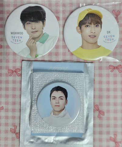 SEVENTEEN 2020 POP UPSTORE ／NEW  全圓佑  李碩珉 崔瀚率 徽章