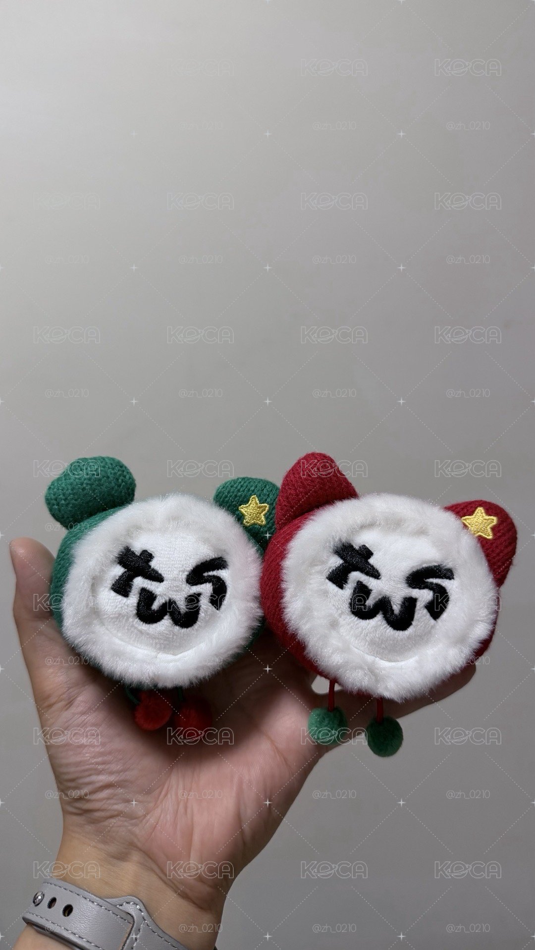 聖誕大頭（熊+貓）(可議價）
