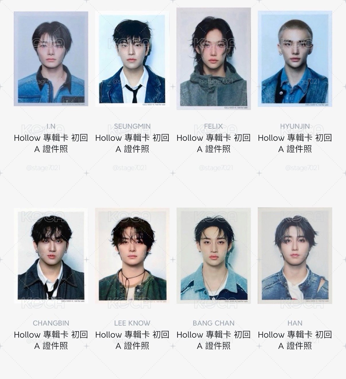 Stray Kids｜Hollow 專輯卡 初回A 證件照