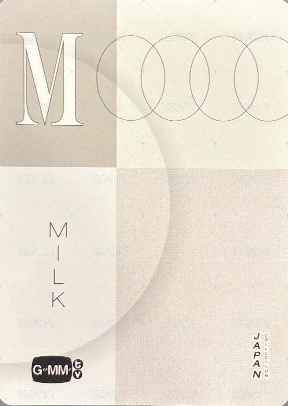 24東京快閃店 MILK 隨機卡  背面