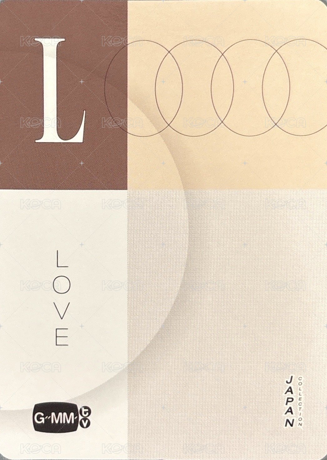 24東京快閃店 LOVE 隨機卡  背面