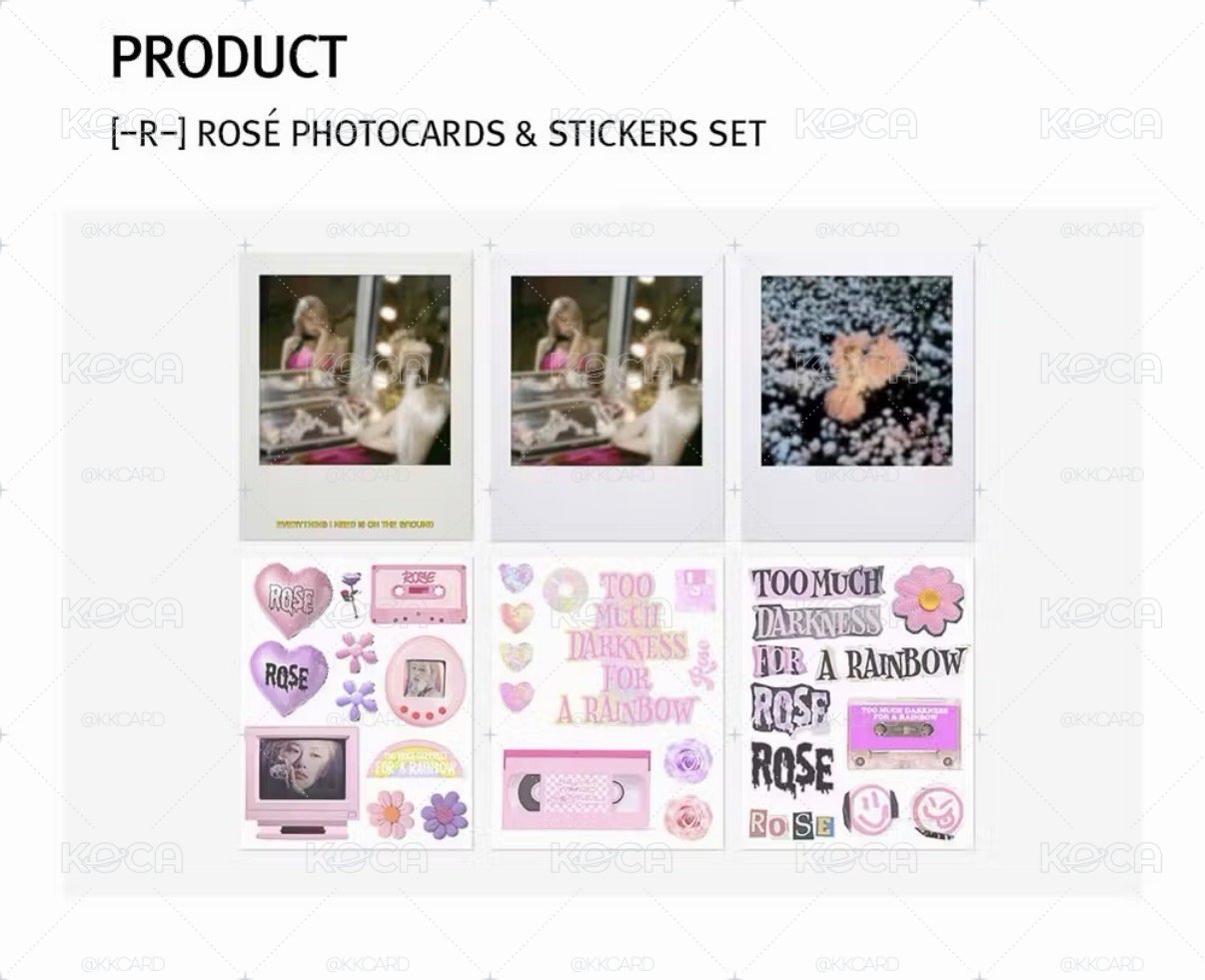 BLACKPINK ROSÉ R 貼紙+拍立得 全新未拆