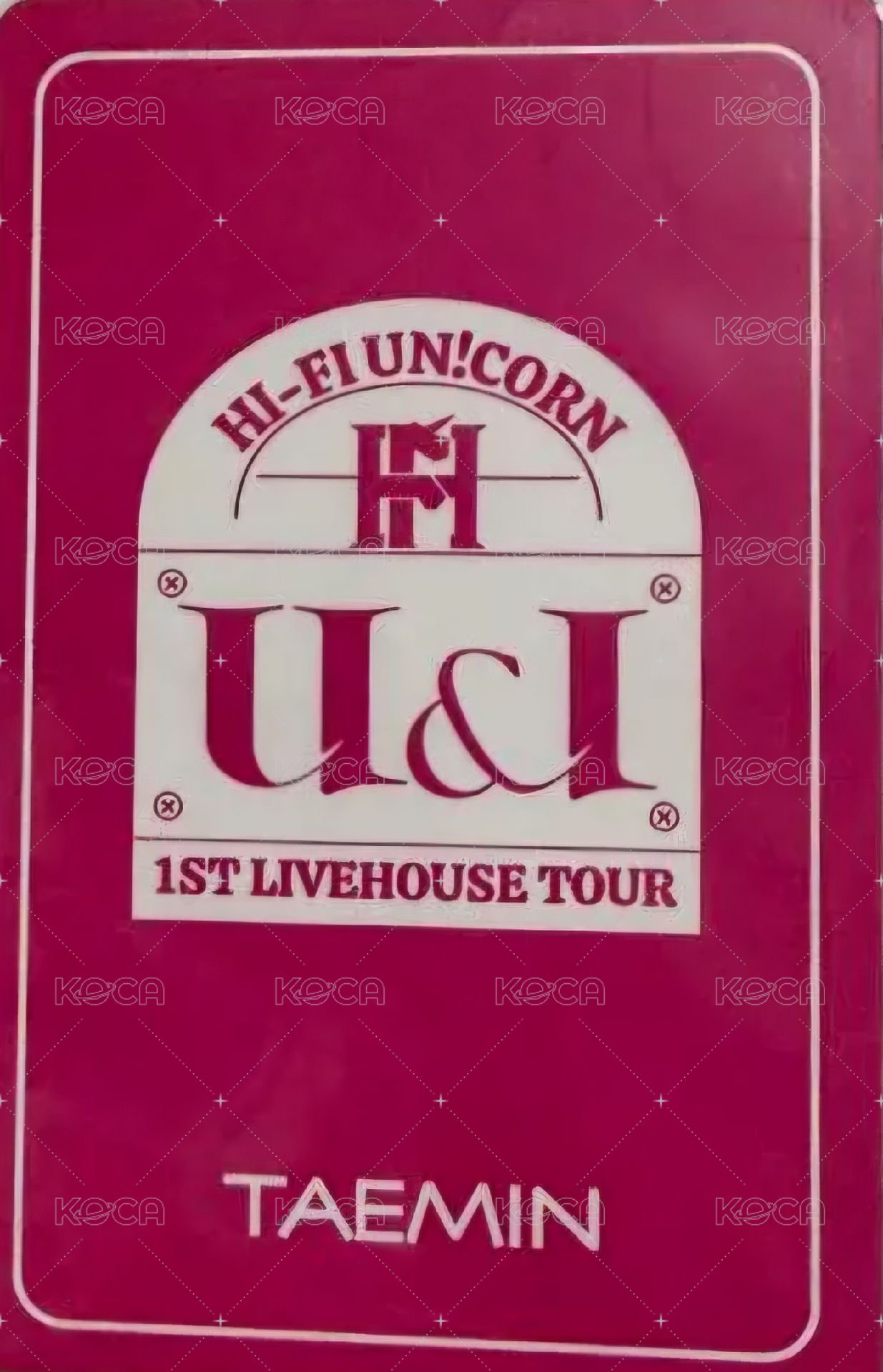 1st Livehouse Tour ～U&I～ 隨機卡  背面