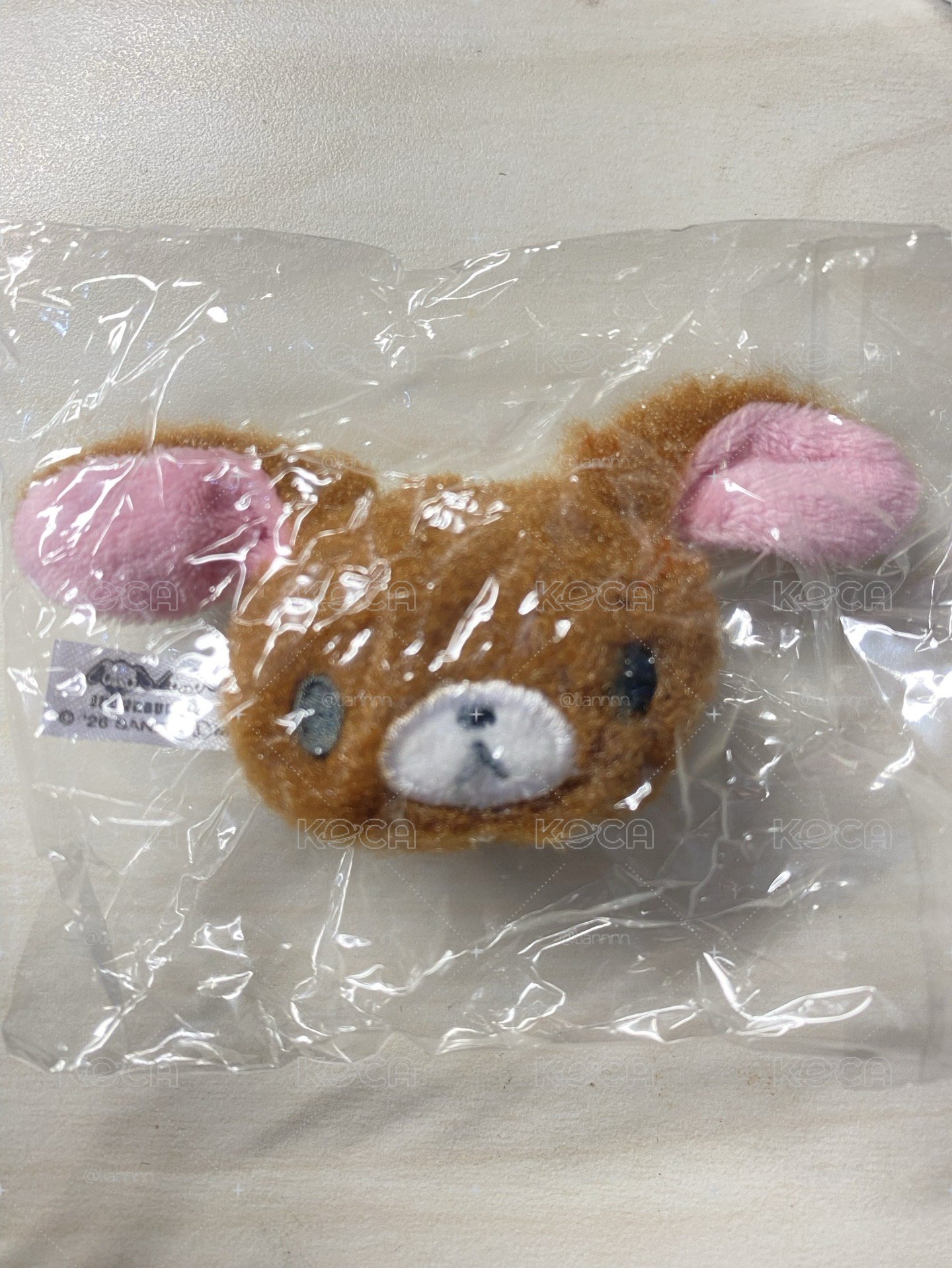 蜜糖邦尼絨毛吊飾扭蛋 黑兔 粉兔