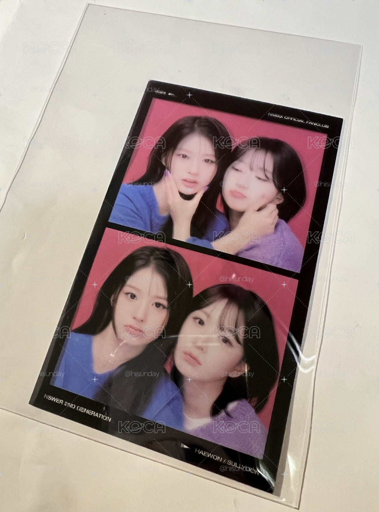[HAEWON&SULLYOON]會員禮雙人膠片