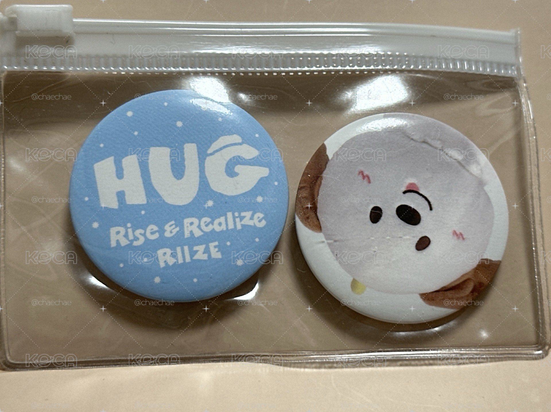 HUG後背包徽章 安桶