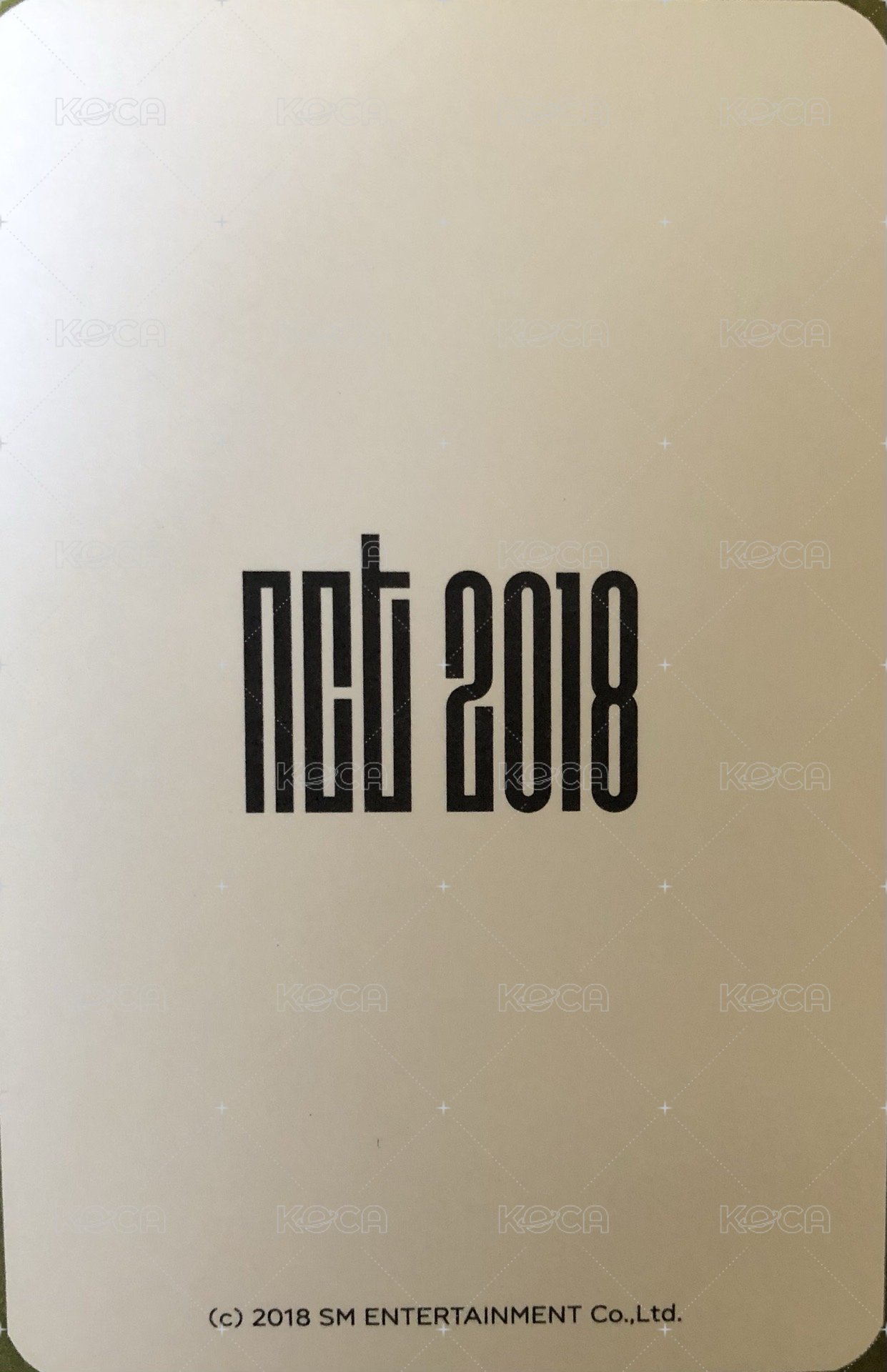 2018大隊 周邊卡 閃卡 背面