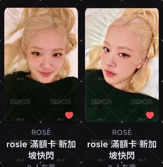 rosie 滿額卡 新加坡快閃 兩張