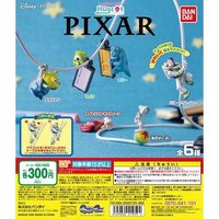 BANDAI PIXAR 充電線裝飾 扭蛋