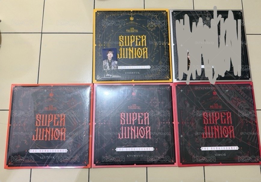 Super junior6張地磚(赫/海/利/始/圭/澈）