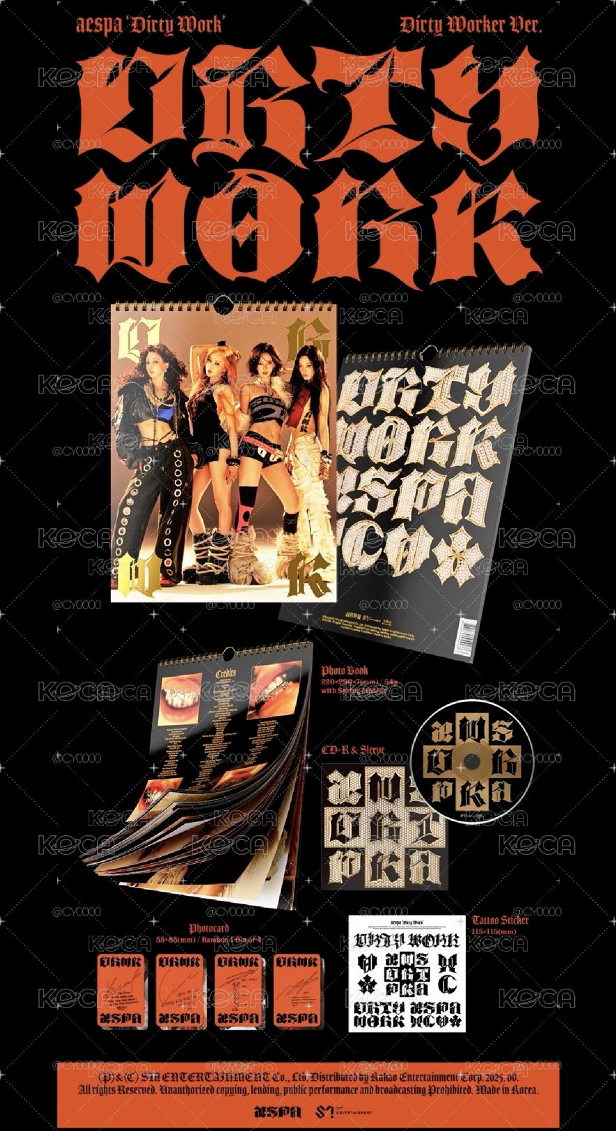 aespa Dirty Worker ver. 專輯 全新未拆
